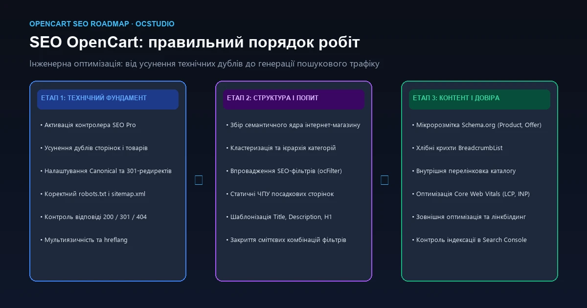 Покроковий порядок налаштування SEO в інтернет-магазині на OpenCart
